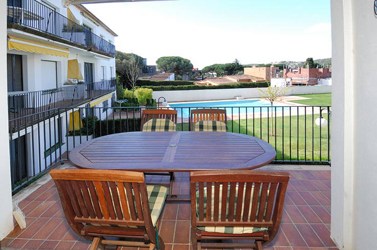 Apartamento 3 dormitorios con Piscina, Parking y jardín en Llafranc - Alquiler Temporada