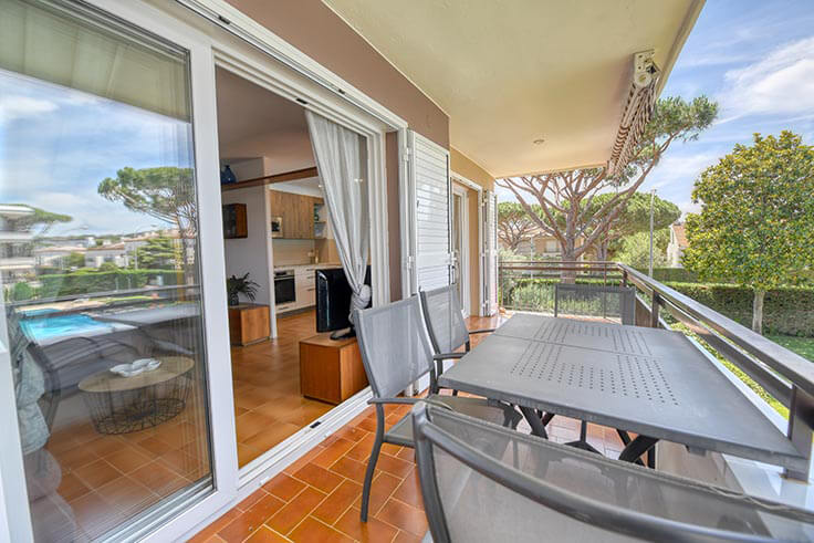 Apartamento 2 dormitorios con Piscina, Parking y jardín en Calella de Palafrugell - Alquiler Temporada