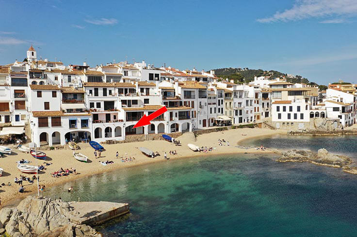 Loft 1 dormitorio con Vistas al mar, Aire acondicionado, Wifi y Parking en Calella de Palafrugell - Alquiler Vacacional - Turístico
