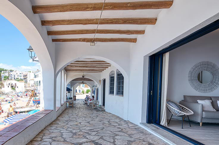 Loft 1 dormitorio con Vistas al mar, Aire acondicionado, Wifi y Parking en Calella de Palafrugell - Alquiler Vacacional - Turístico