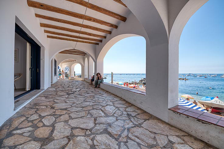 Loft 1 dormitorio con Vistas al mar, Aire acondicionado, Wifi y Parking en Calella de Palafrugell - Alquiler Vacacional - Turístico