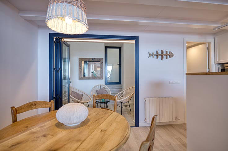 Loft 1 dormitorio con Vistas al mar, Aire acondicionado, Wifi y Parking en Calella de Palafrugell - Alquiler Vacacional - Turístico