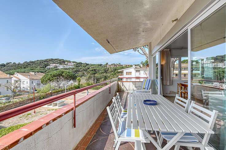 Apartamento 2 dormitorios con Piscina, Vistas al mar, Wifi y jardín en Calella de Palafrugell - Alquiler Vacacional - Turístico
