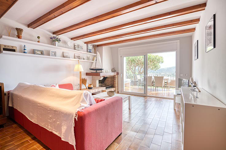 Apartamento 3 dormitorios con Piscina, Vistas al mar, Wifi, Parking y jardín en Calella de Palafrugell - Alquiler Vacacional - Turístico