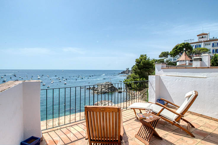 Ático 1 dormitorio con Vistas al mar, Wifi y Parking en Calella de Palafrugell - Alquiler Vacacional - Turístico