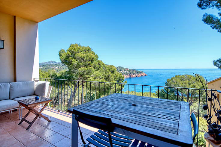 Apartamento 1 dormitorio con Vistas al mar, Wifi, Parking y jardín en Tamariu - Alquiler Vacacional - Turístico