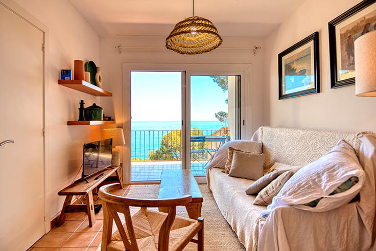 Apartamento 1 dormitorio con Vistas al mar, Wifi, Parking y jardín en Tamariu - Alquiler Vacacional - Turístico