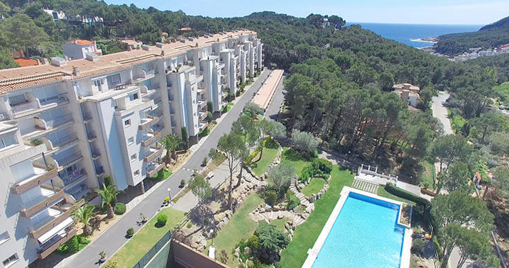 Apartamento 2 dormitorios con Piscina, Parking y jardín en Tamariu - Alquiler Temporada