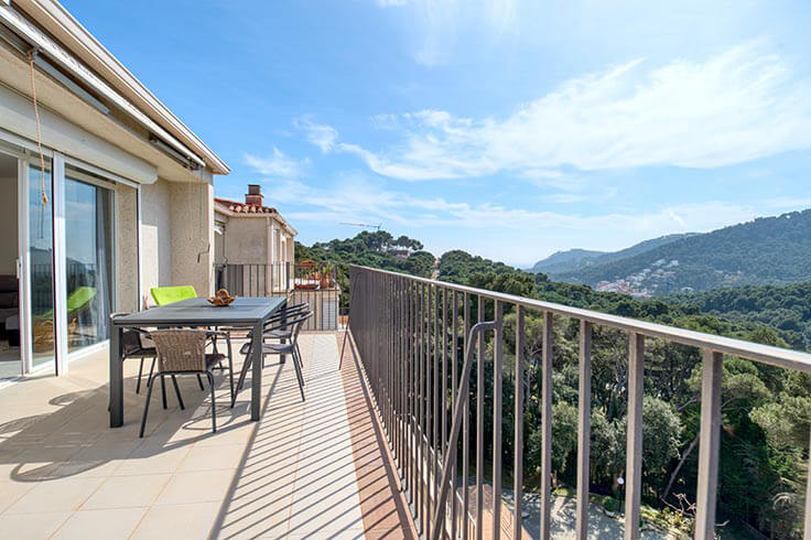 Apartamento 1 dormitorio con Piscina, Vistas al mar, Parking y jardín en Tamariu - Alquiler Vacacional - Turístico