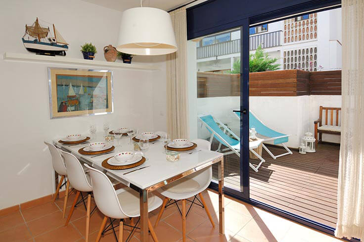 Apartament 3 dormitoris amb Piscina, Aire condicionat, Wifi i Pàrquing a Calella de Palafrugell - Lloguer Temporada