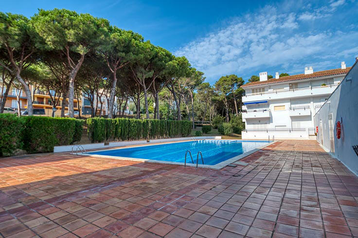 Apartament 3 dormitoris amb Piscina, Pàrquing i jardí a Tamariu - Lloguer Temporada