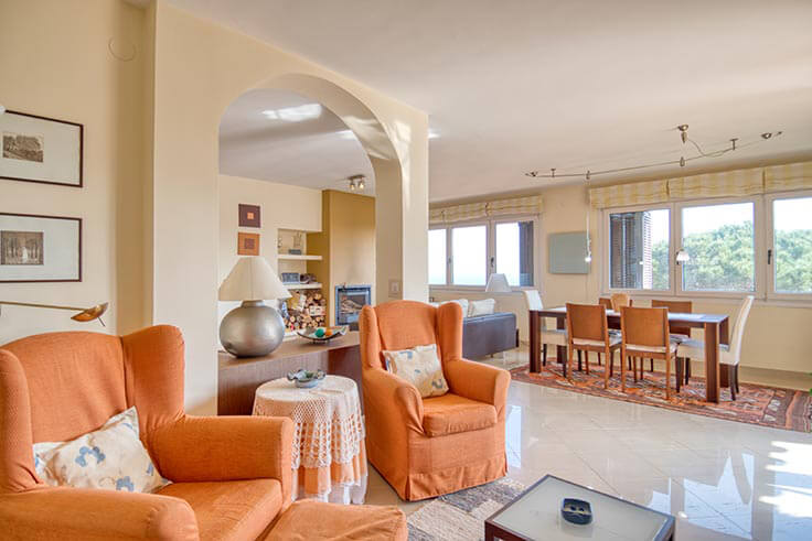 Apartament 3 dormitoris amb Piscina, Vistes al mar, Pàrquing i jardí a Tamariu - Lloguer Temporada