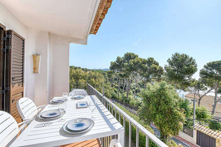 Apartament 2 dormitoris amb Vistes al mar, Wifi i Pàrquing a Calella de Palafrugell - Lloguer Temporada