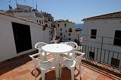 Attique avec Vues à la mer à Calella de Palafrugell - Location Saison