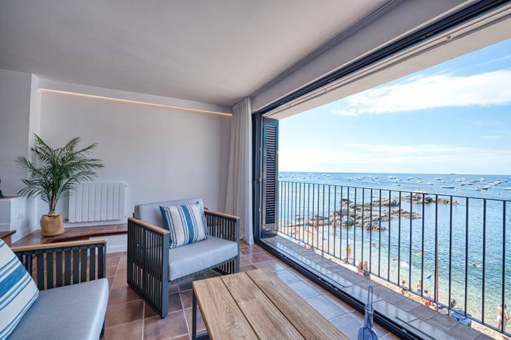 Appartement 3 chambres avec Vues à la mer, Air conditionné, Wifi et Parking à Calella de Palafrugell - Location Vacances - Touristique