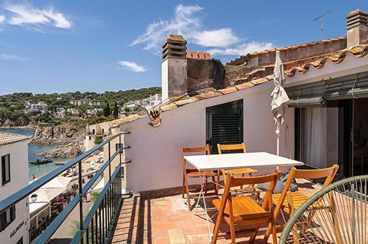 Attique 1 chambre à coucher avec Vues à la mer à Calella de Palafrugell - Location Vacances - Touristique