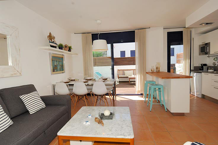 Appartement 3 chambres avec Piscine, Air conditionné, Wifi et Parking à Calella de Palafrugell - Location Saison