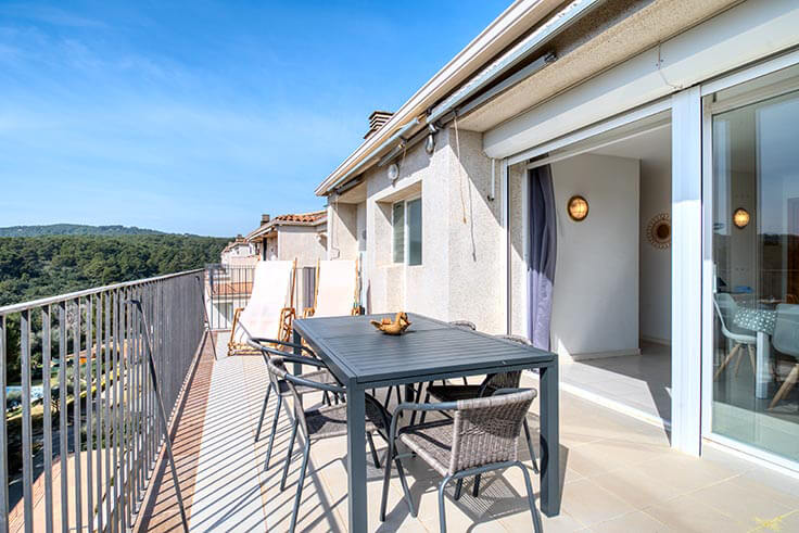 Appartement 1 chambre à coucher avec Piscine, Vues à la mer, Parking et jardin à Tamariu - Location Vacances - Touristique