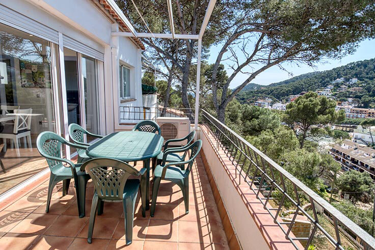 Attique 2 chambres avec Vues à la mer, Wifi et Parking à Tamariu - Location Saison