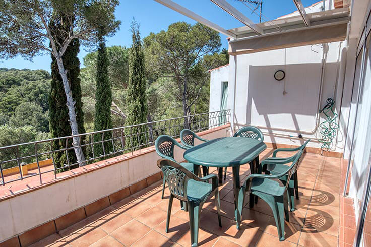 Attique 2 chambres avec Vues à la mer, Wifi et Parking à Tamariu - Location Saison