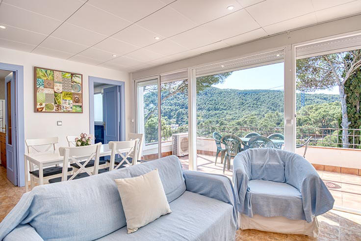 Attique 2 chambres avec Vues à la mer, Wifi et Parking à Tamariu - Location Saison