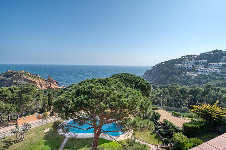 Appartement 3 chambres avec Piscine, Vues à la mer, Parking et jardin à Tamariu - Location Saison