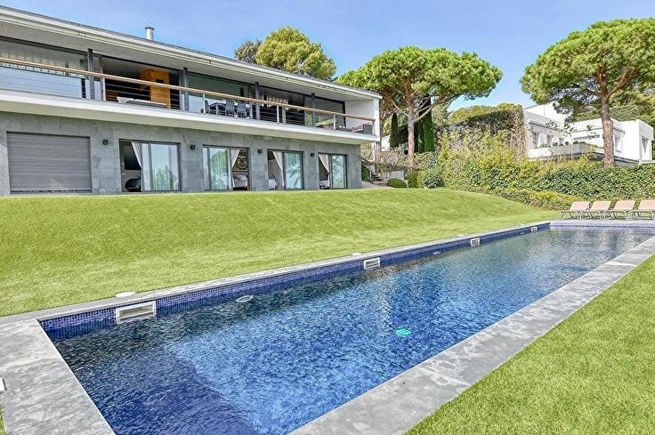 Chalet 5 chambres avec Piscine, Vues à la mer, Air conditionné et jardin à Sant Antoni de Calonge - Location Saison