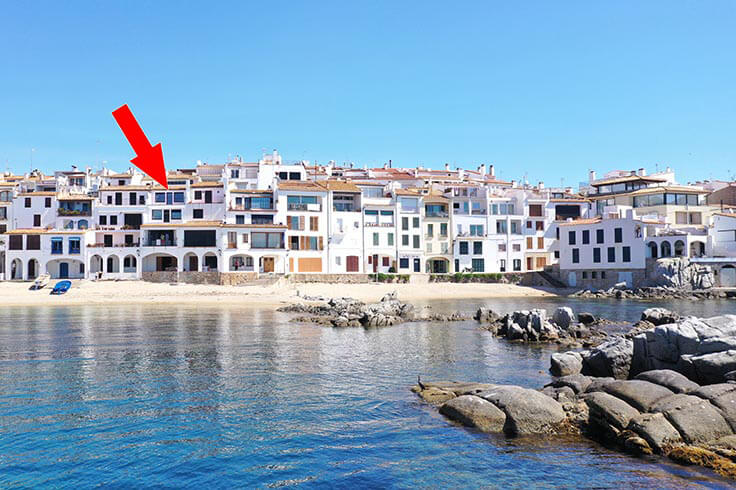 Penthouse 1 bedroom with Sea views, Wifi and Parking in Calella de Palafrugell - Rent Seasonal