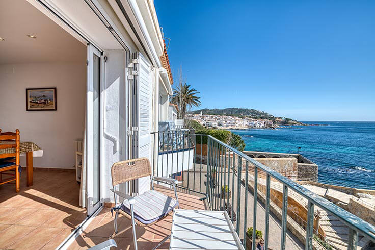 Apartment 3 bedrooms with Sea views and Parking in Tamariu - Rent Seasonal