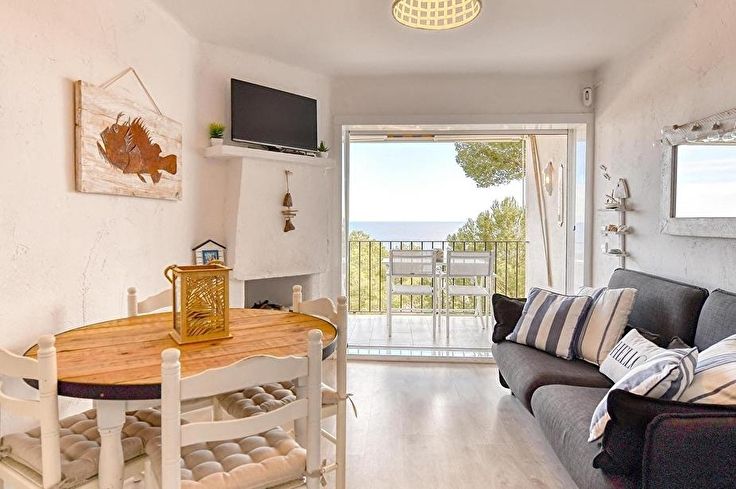 Wohnung 2 Schlafzimmer mit Meerblick auf Calella de Palafrugell - Vermietung Urlaub - Tourist