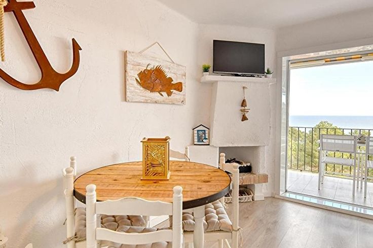 Wohnung 2 Schlafzimmer mit Meerblick auf Llafranc - Vermietung Urlaub - Tourist