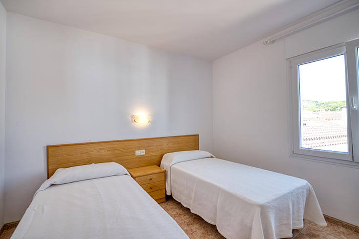 Wohnung 2 Schlafzimmer mit Meerblick auf Llafranc - Vermietung Urlaub - Tourist