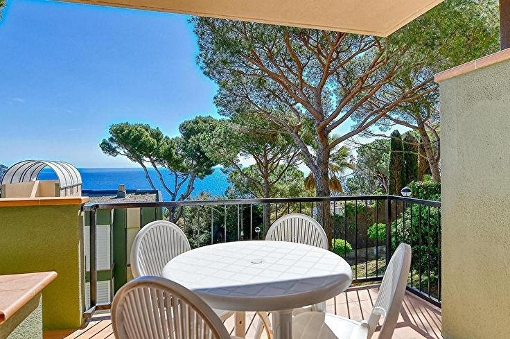 Wohnung 3 Schlafzimmer mit Schwimmbad, Meerblick, Klimaanlage, Parken und Garten auf Calella de Palafrugell - Vermietung Urlaub - Tourist