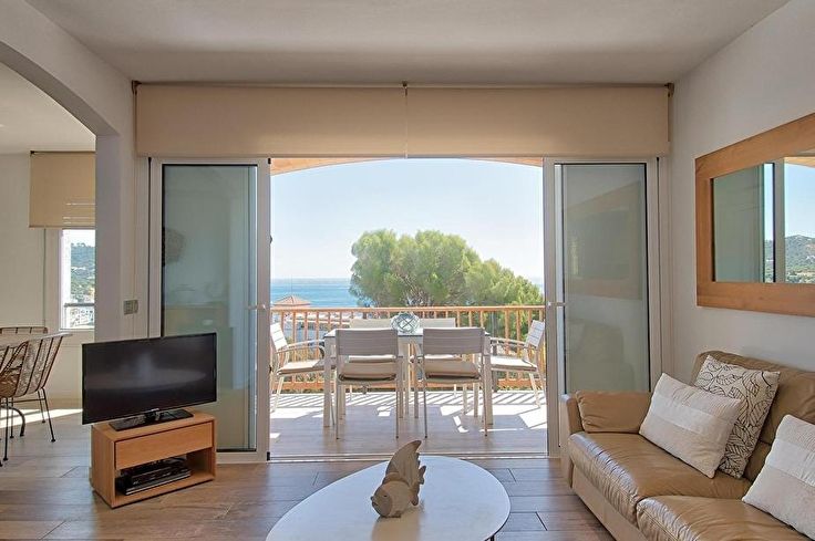 Wohnung 3 Schlafzimmer mit Schwimmbad, Meerblick, Klimaanlage, Wifi, Parken und Garten auf Calella de Palafrugell - Vermietung Urlaub - Tourist