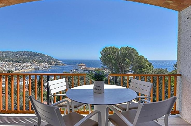 Wohnung 2 Schlafzimmer mit Schwimmbad, Meerblick, Klimaanlage, Wifi, Parken und Garten auf Calella de Palafrugell - Vermietung Urlaub - Tourist