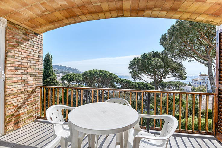 Wohnung 2 Schlafzimmer mit Schwimmbad, Meerblick, Wifi, Parken und Garten auf Calella de Palafrugell - Vermietung Urlaub - Tourist