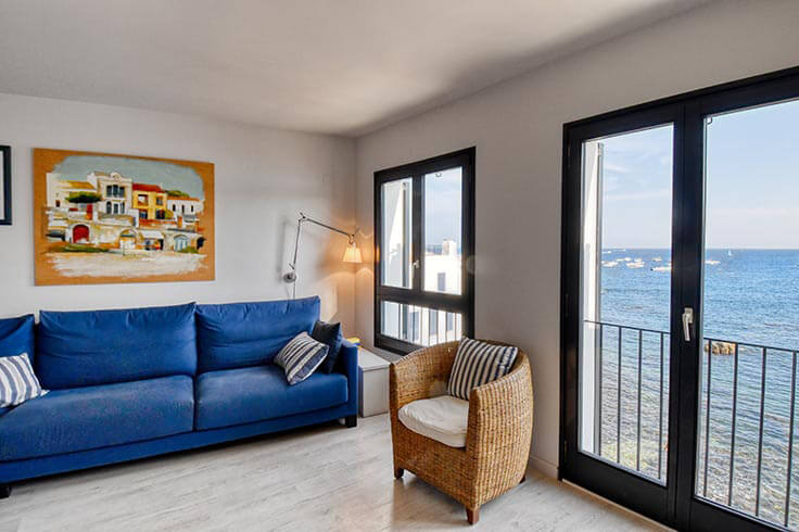 Wohnung 2 Schlafzimmer mit Meerblick, Klimaanlage, Wifi und Parken auf Calella de Palafrugell - Vermietung Urlaub - Tourist