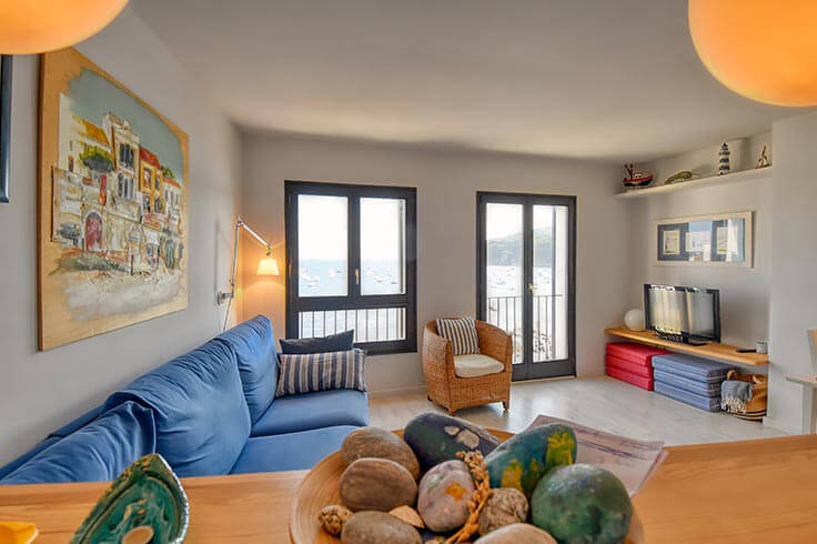 Wohnung 2 Schlafzimmer mit Meerblick, Klimaanlage, Wifi und Parken auf Calella de Palafrugell - Vermietung Urlaub - Tourist