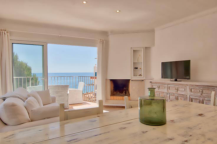 Wohnung 4 Schlafzimmer mit Meerblick auf Llafranc - Vermietung Urlaub - Tourist