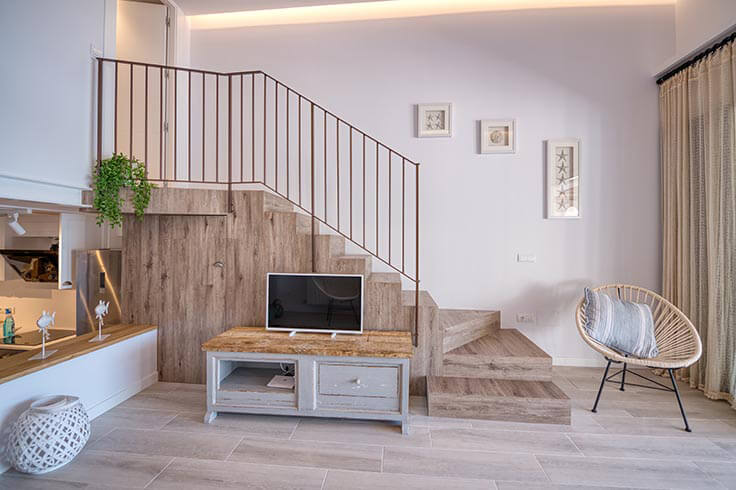 Dachgeschoss 1 Schlafzimmer mit Meerblick, Klimaanlage, Wifi und Parken auf Calella de Palafrugell - Vermietung Urlaub - Tourist