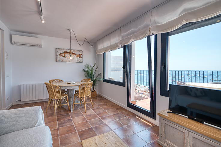 Penthouse 1 Schlafzimmer mit Meerblick, Wifi und Parken auf Calella de Palafrugell - Vermietung Jahreszeit