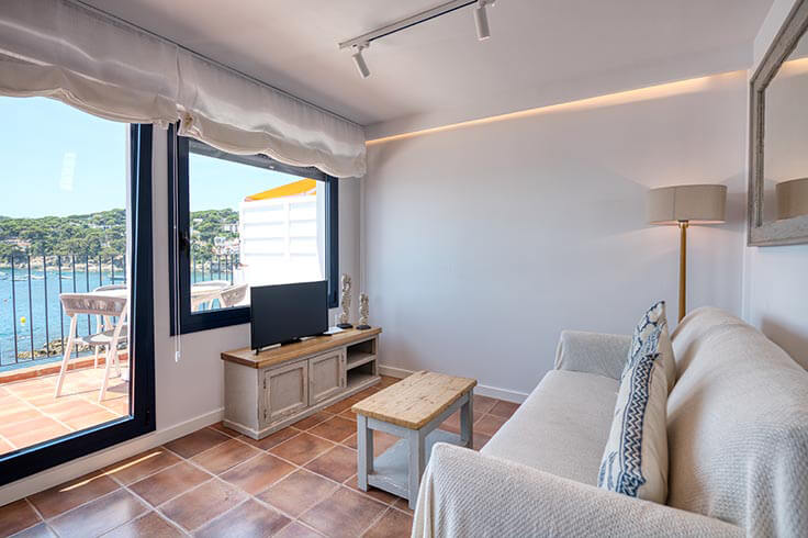 Penthouse 1 Schlafzimmer mit Meerblick, Wifi und Parken auf Calella de Palafrugell - Vermietung Jahreszeit