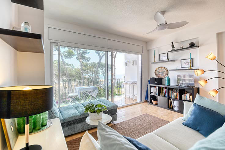 Wohnung 1 Schlafzimmer mit Schwimmbad, Meerblick und Garten auf Calella de Palafrugell - Vermietung Urlaub - Tourist