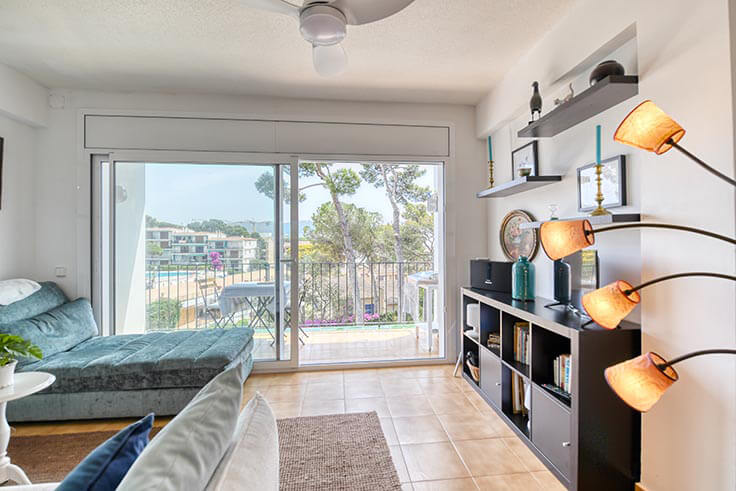 Wohnung 1 Schlafzimmer mit Schwimmbad, Meerblick und Garten auf Calella de Palafrugell - Vermietung Urlaub - Tourist