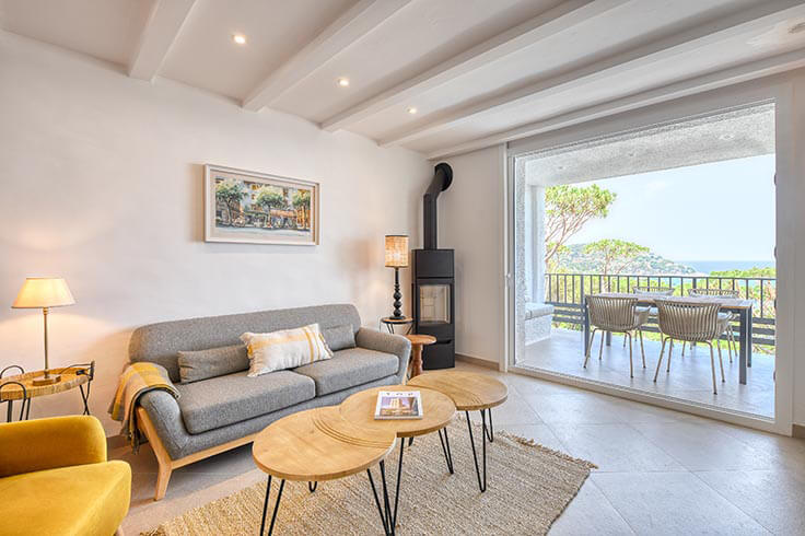 Wohnung 2 Schlafzimmer mit Schwimmbad, Meerblick, Wifi und Parken auf Calella de Palafrugell - Vermietung Urlaub - Tourist