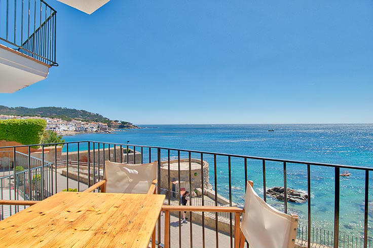 Wohnung 2 Schlafzimmer mit Meerblick, Wifi und Parken auf Calella de Palafrugell - Vermietung Urlaub - Tourist