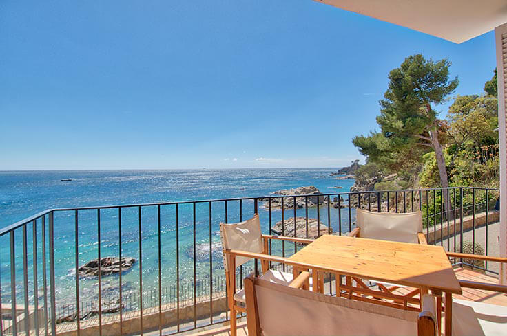 Wohnung 2 Schlafzimmer mit Meerblick, Wifi und Parken auf Calella de Palafrugell - Vermietung Urlaub - Tourist