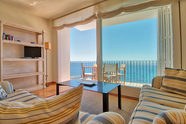 Wohnung 2 Schlafzimmer mit Meerblick, Wifi und Parken auf Calella de Palafrugell - Vermietung Urlaub - Tourist
