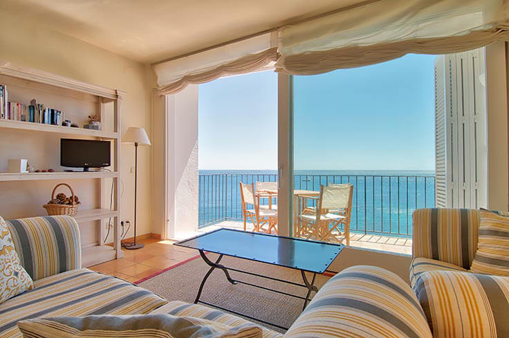 Wohnung 2 Schlafzimmer mit Meerblick, Wifi und Parken auf Calella de Palafrugell - Vermietung Urlaub - Tourist