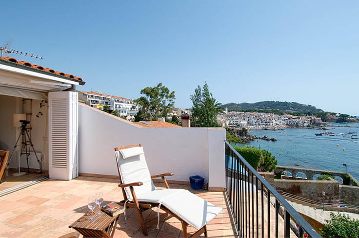Penthouse 1 Schlafzimmer mit Meerblick, Wifi und Parken auf Calella de Palafrugell - Vermietung Urlaub - Tourist